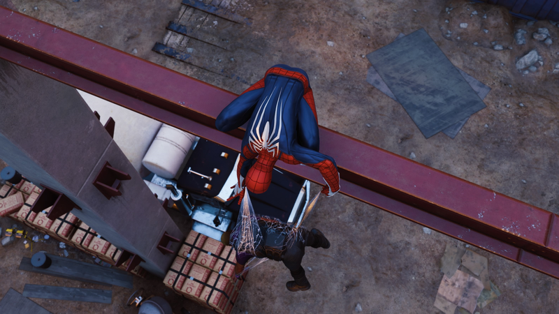 Pressing square at an enemy while hidden up in the rafters or on an I-beam will tie them up and keep them out of the way.